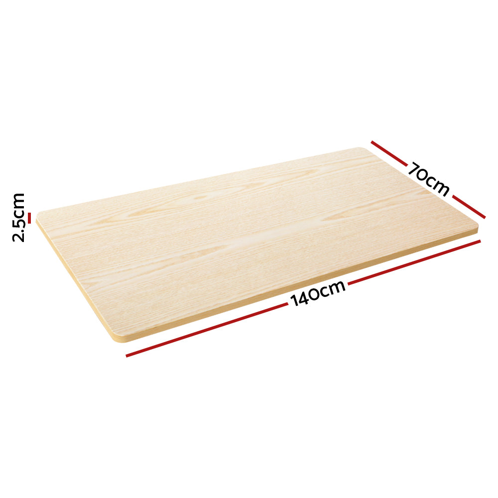 Artiss Standing Desk Top White Oak 140CM-Furniture &gt; Office &gt; Desks-PEROZ Accessories