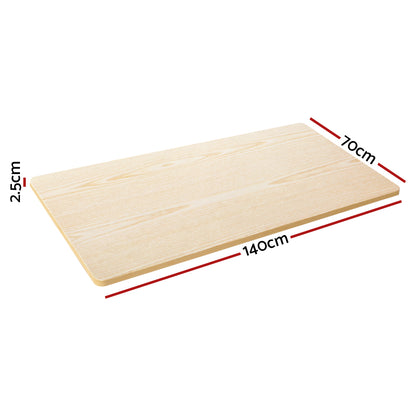 Artiss Standing Desk Top White Oak 140CM-Furniture &gt; Office &gt; Desks-PEROZ Accessories