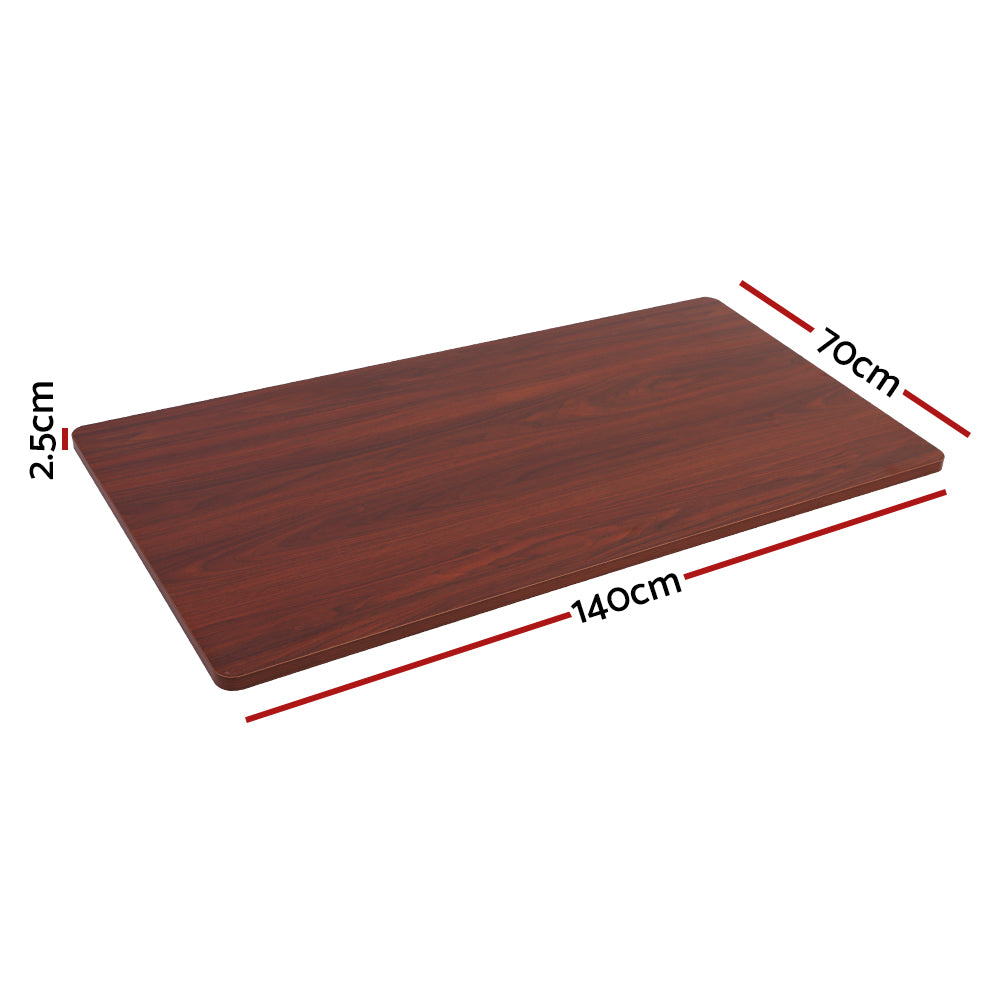 Artiss Standing Desk Top Walnut 140CM-Furniture &gt; Office &gt; Desks-PEROZ Accessories