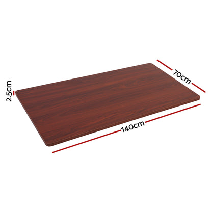 Artiss Standing Desk Top Walnut 140CM-Furniture &gt; Office &gt; Desks-PEROZ Accessories