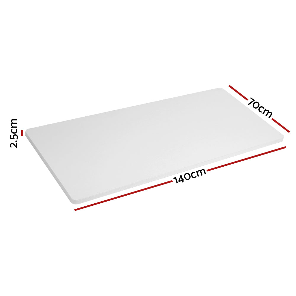 Artiss Standing Desk Top White 140CM-Furniture &gt; Office &gt; Desks-PEROZ Accessories