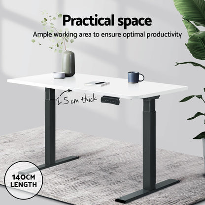 Artiss Standing Desk Top White 140CM-Furniture &gt; Office &gt; Desks-PEROZ Accessories
