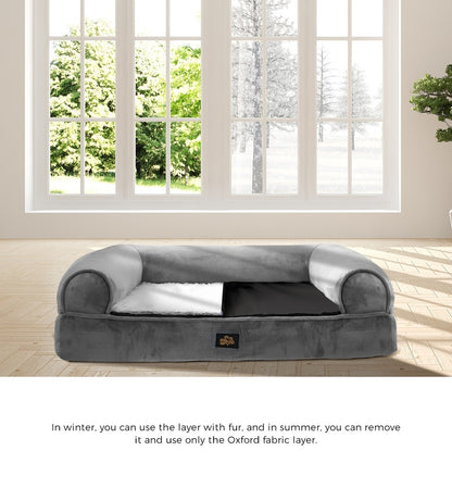 Alopet Dog Bed Orthopedic Memory Foam Washable Cushion X Large-Dog Beds-PEROZ Accessories