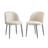 Oikiture 8x Dining Chairs Upholstered Sherpa White-Dining Chair-PEROZ Accessories