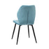 Oikiture Dining Chairs Set of 2 Velvet Blue-Dining Chair-PEROZ Accessories