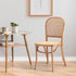 Oikiture Dining Chairs Wooden Chairs Rattan Seat Beige-Dining Chairs-PEROZ Accessories