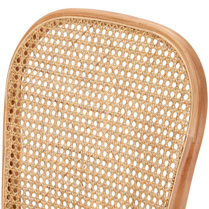 Oikiture Dining Chairs Wooden Chairs Rattan Seat Beige-Dining Chairs-PEROZ Accessories