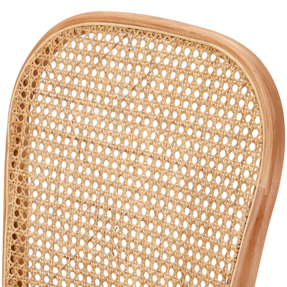 Oikiture Dining Chairs Wooden Chairs Rattan Seat Beige-Dining Chairs-PEROZ Accessories