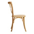 Oikiture Set of 2 Dining Chair with Crossback Timber Wooden-Dining Chairs-PEROZ Accessories