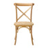 Oikiture 4PCS Crossback Dining Chair Ratan Seat Natural-Dining Chair-PEROZ Accessories