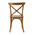 Oikiture 4PCS Crossback Wooden Dining Chair Rattan Seat Walnut-Dining Chairs-PEROZ Accessories
