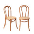 Oikiture Dining Chair Solid Wooden Chairs Ratan Seat Beige-Dining Chairs-PEROZ Accessories