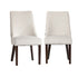 Oikiture 2PCs Velvet Dining Chair Kitchen Padded Seat Design Beige-Dining Chair-PEROZ Accessories