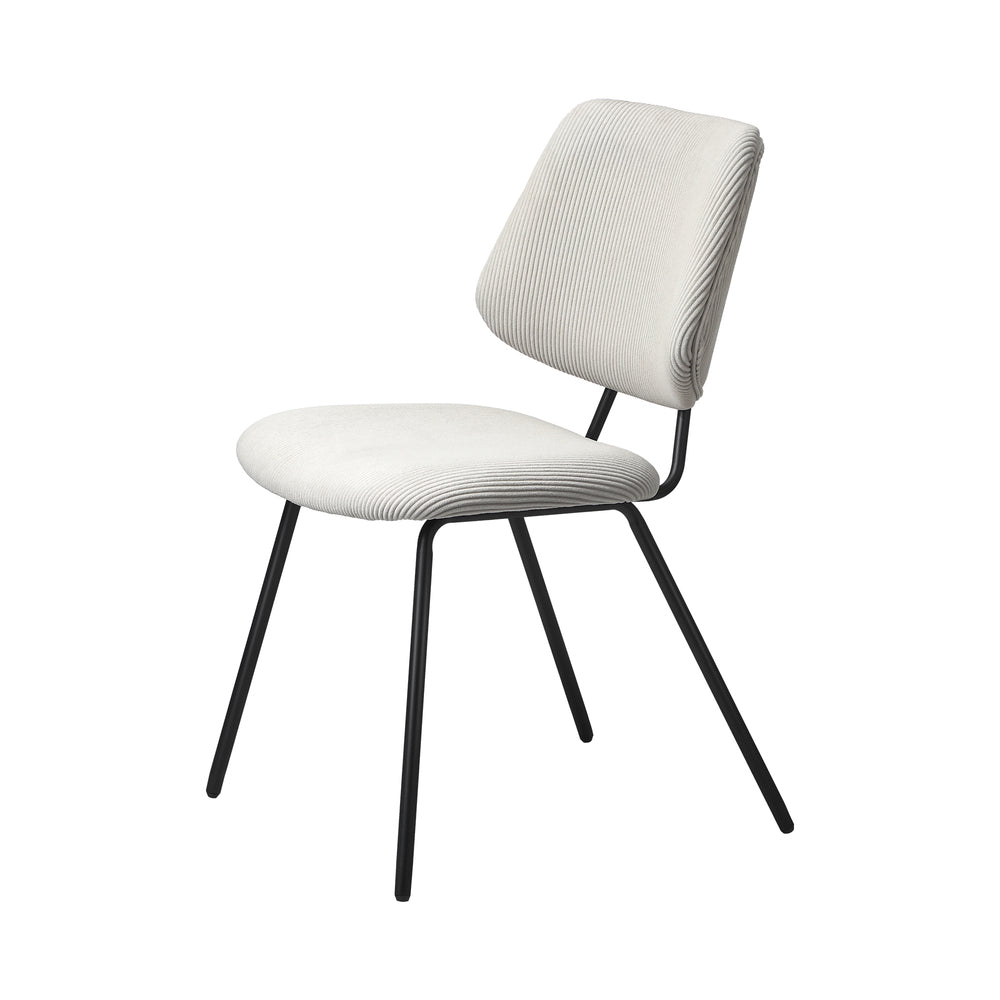 Oikiture 2x Dining Chair Vintage Retro Polyester White-Dining Chair-PEROZ Accessories