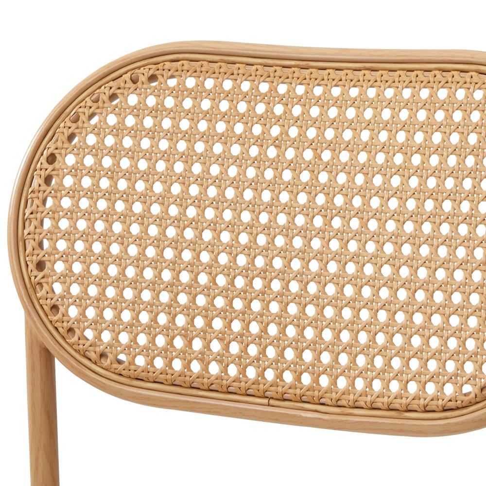 Oikiture 2PCS Rattan Dining Chair Sherpa White-Dining Chairs-PEROZ Accessories