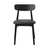Oikiture 4x Dining Chairs PU Leather Solid Wood Black-Dining Chair-PEROZ Accessories
