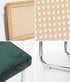 Oikiture 6x Rattan Dining Chair Cesca Replica Cantilever Velvet-Dining Chair-PEROZ Accessories