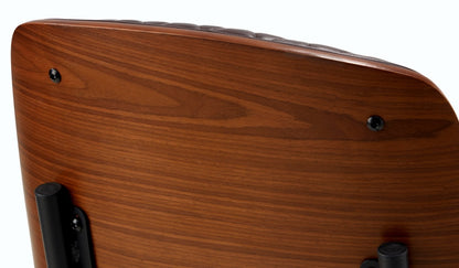 Oikiture 4x Dining Chairs Leather Wooden Metal Legs Walnut-Dining Chairs-PEROZ Accessories