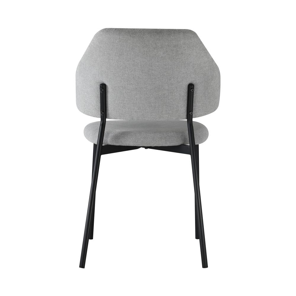 Oikiture Dining Chair Set of 2 Coffee Chair Home Kitchen Furniture Grey and Black-Dining Chairs-PEROZ Accessories