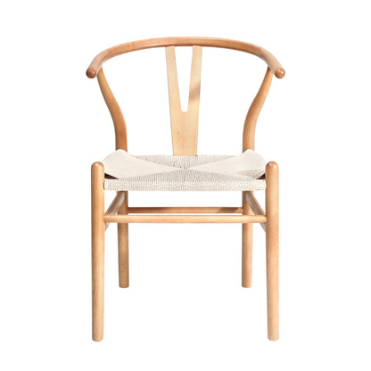 Oikiture 8x Dining Chair Wooden Hans Wegner Wishbone-Dining Chair-PEROZ Accessories