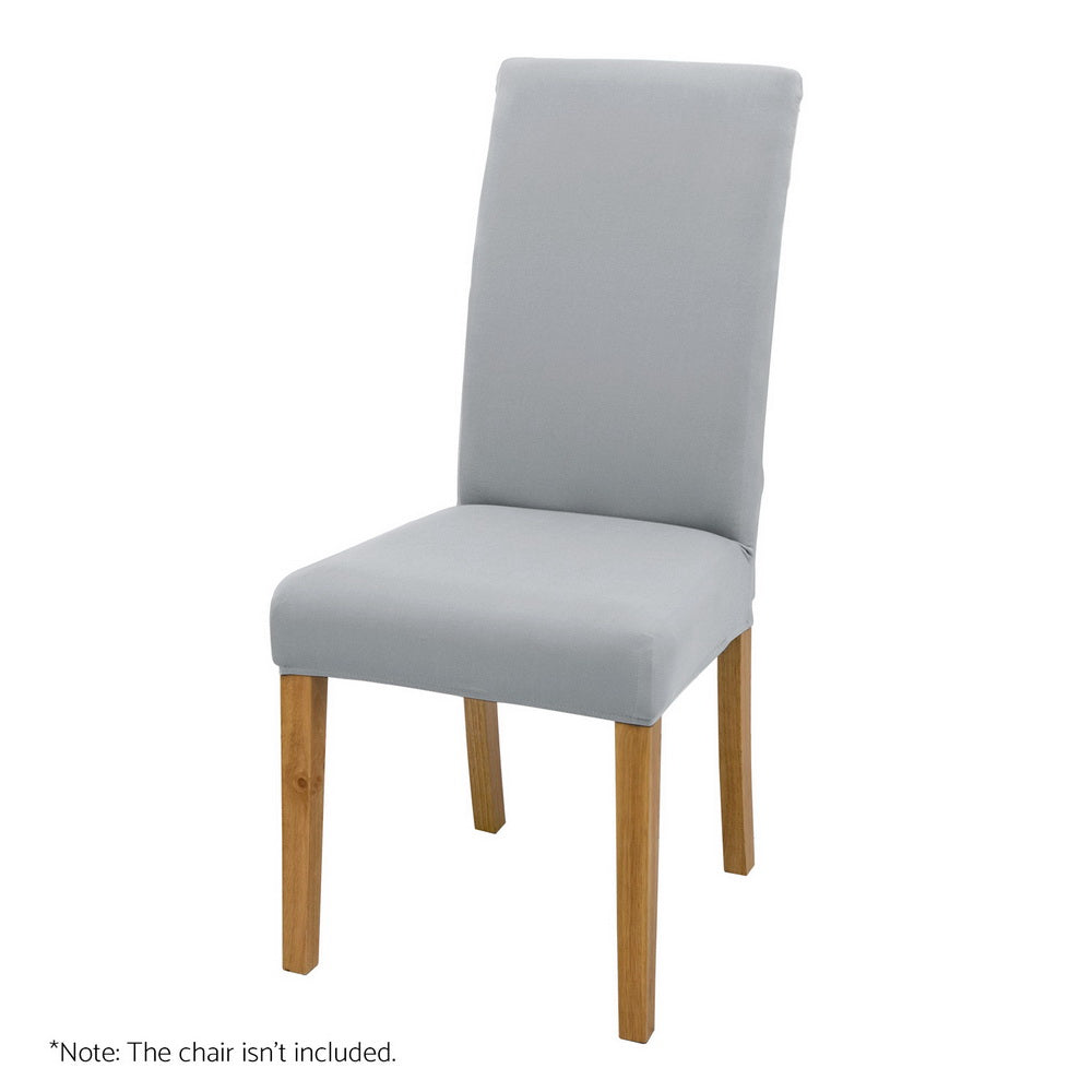 Artiss Dining Chair Covers 4x Slipcovers Spandex Stretch Banquet Wedding Grey-Furniture &gt; Bar Stools &amp; Chairs-PEROZ Accessories
