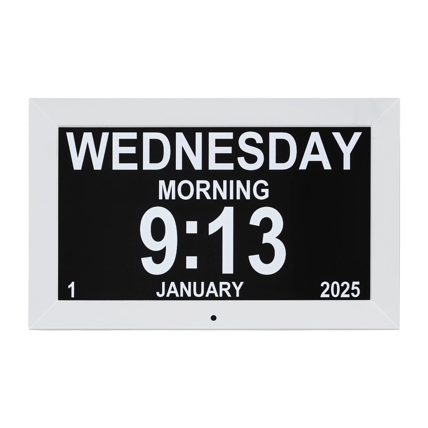 Artiss 10" Digital Day Clock Alarm Calendar Dementia Date Week Desk Clocks White-Home &amp; Garden > Decor > Clocks-PEROZ Accessories