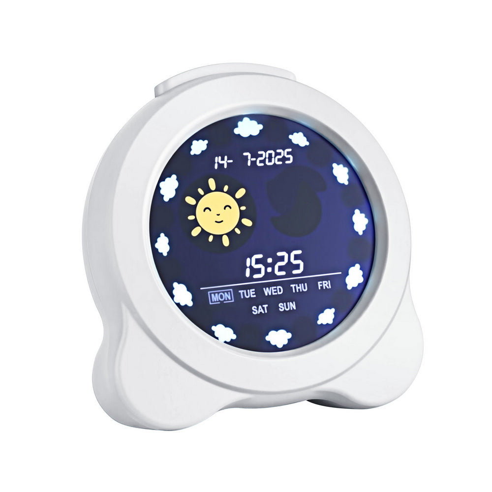 Artiss 3.8&quot; Digital Day Clock Calendar Alarm LCD Display White-Home &amp; Garden &gt; Decor &gt; Clocks-PEROZ Accessories
