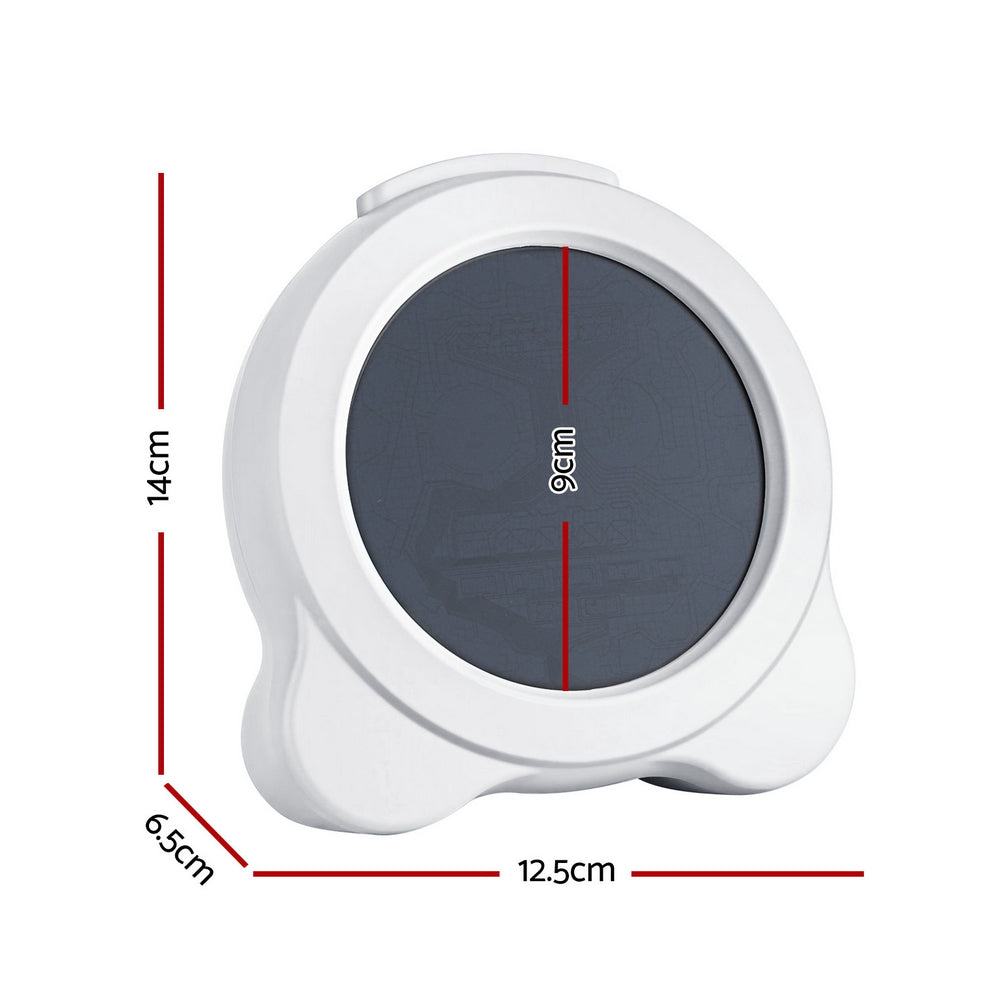 Artiss 3.8&quot; Digital Day Clock Calendar Alarm LCD Display White-Home &amp; Garden &gt; Decor &gt; Clocks-PEROZ Accessories