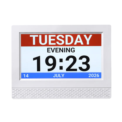 Artiss 7" Smart Digital Clock Calendar HD IPS Touchscreen Weather Photo Frame-Home &amp; Garden > Decor > Clocks-PEROZ Accessories