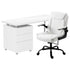 Artiss Computer Desk Executive Office Chairs Sets White-Furniture > Office > Office & Desk Chairs-PEROZ Accessories