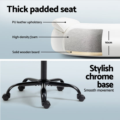 Artiss Computer Desk Executive Office Chairs Sets White-Furniture &gt; Office &gt; Office &amp; Desk Chairs-PEROZ Accessories