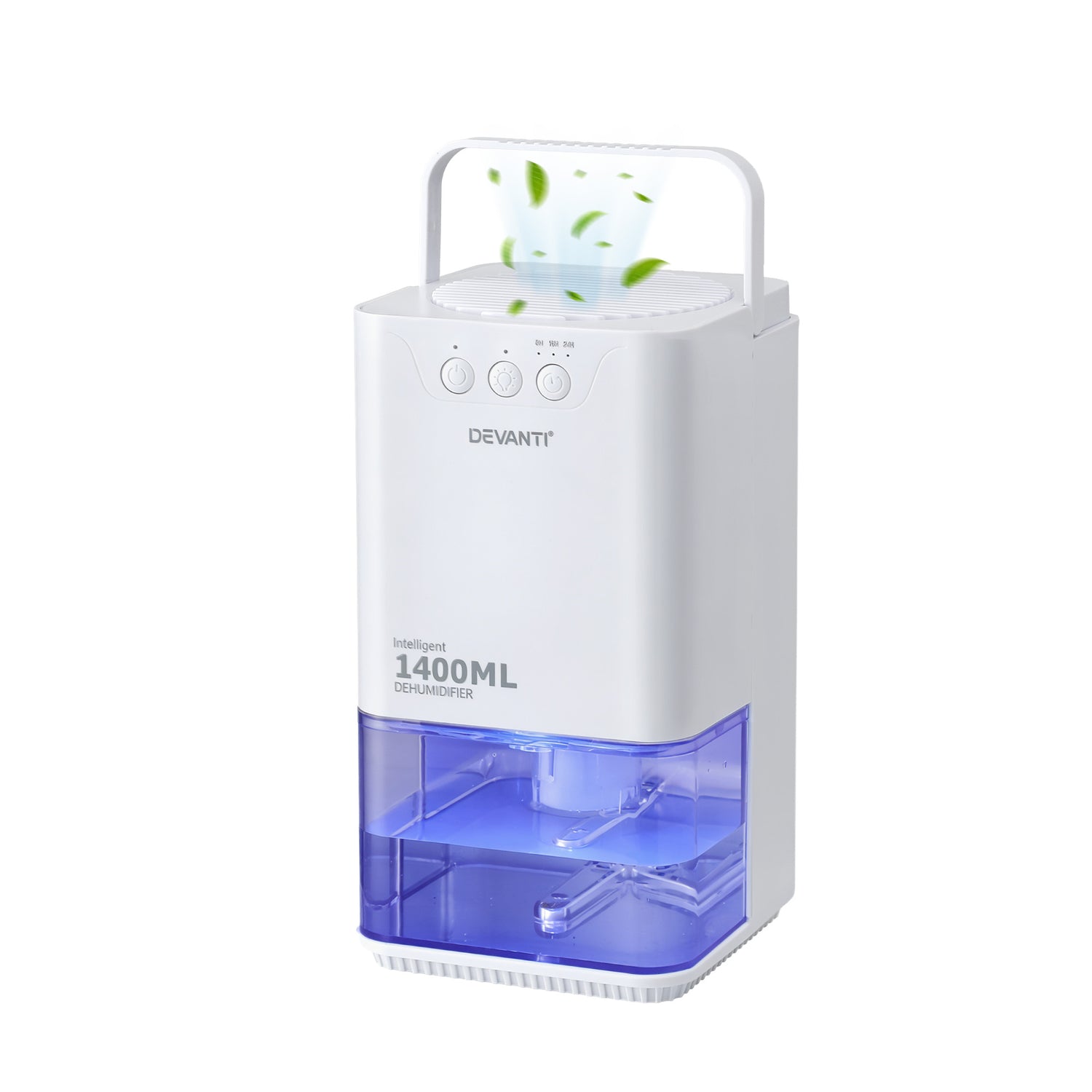 Devanti 1400ML Portable Dehumidifier Quiet Sleep Mode Timer Auto Off Bedroom White-Appliances > Aroma Diffusers &amp; Humidifiers > Dehumidifiers-PEROZ Accessories