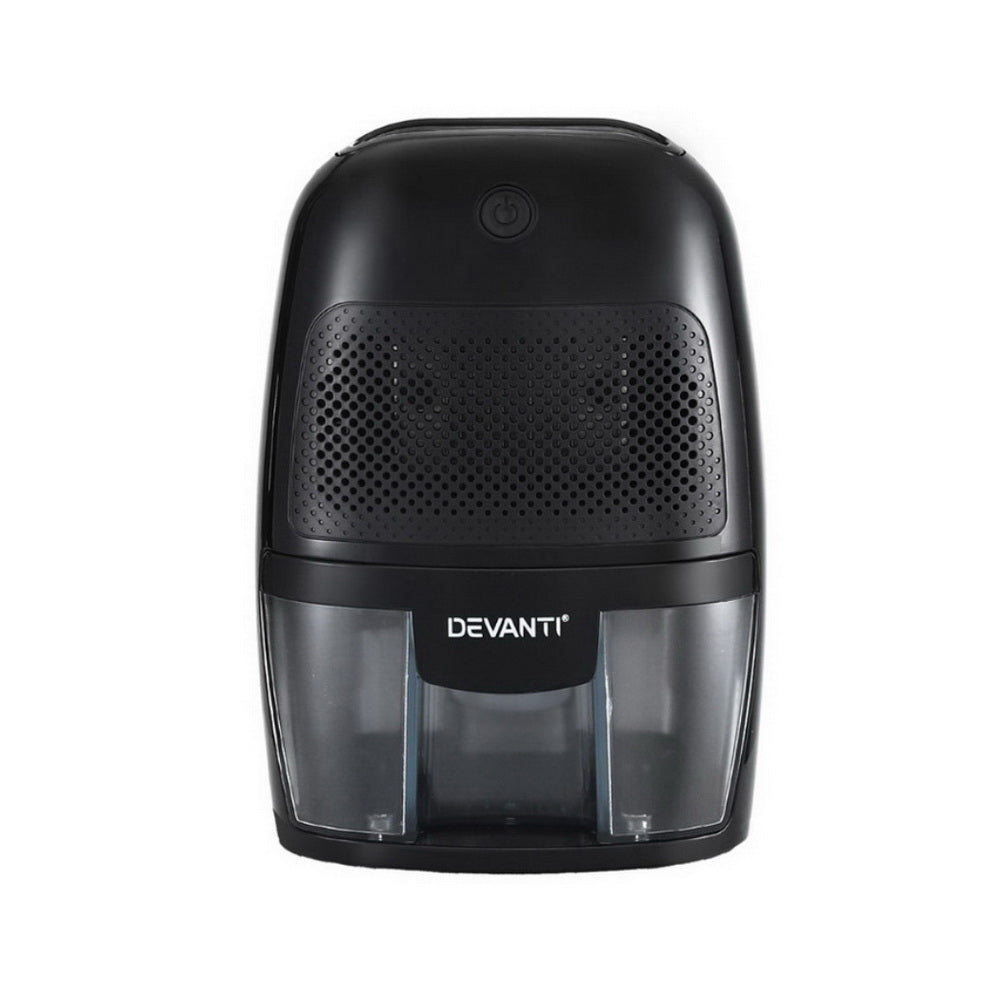 Devanti Dehumidifier 600ML Air Purifier Black-Appliances &gt; Aroma Diffusers &amp; Humidifiers &gt; Dehumidifiers-PEROZ Accessories
