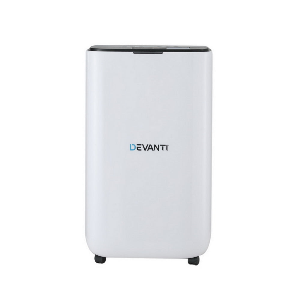 Devanti Dehumidifier 20L Air Purifier White-Appliances &gt; Aroma Diffusers &amp; Humidifiers &gt; Dehumidifiers-PEROZ Accessories