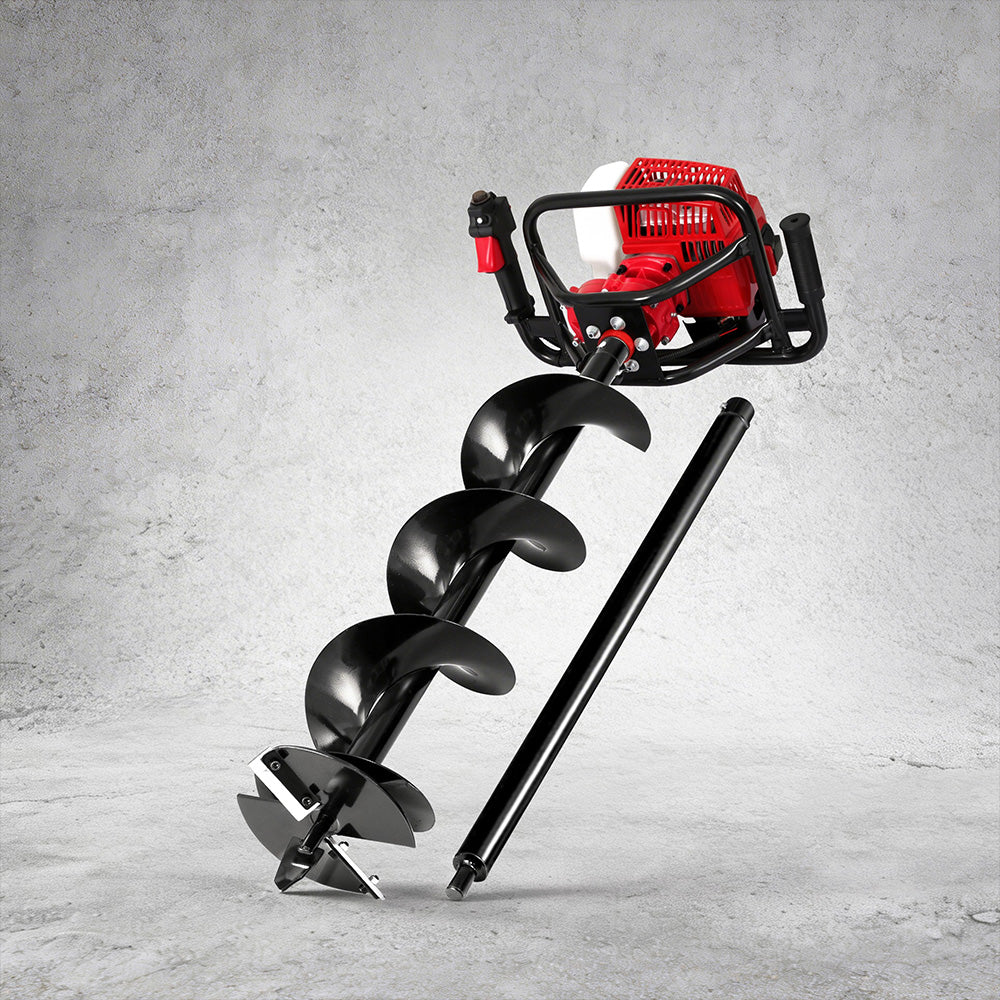 Giantz Post Hole Digger 200mm Petrol Drill Extension Auger Bits-Tools > Power Tools > Outdoor Power Equipment-PEROZ Accessories