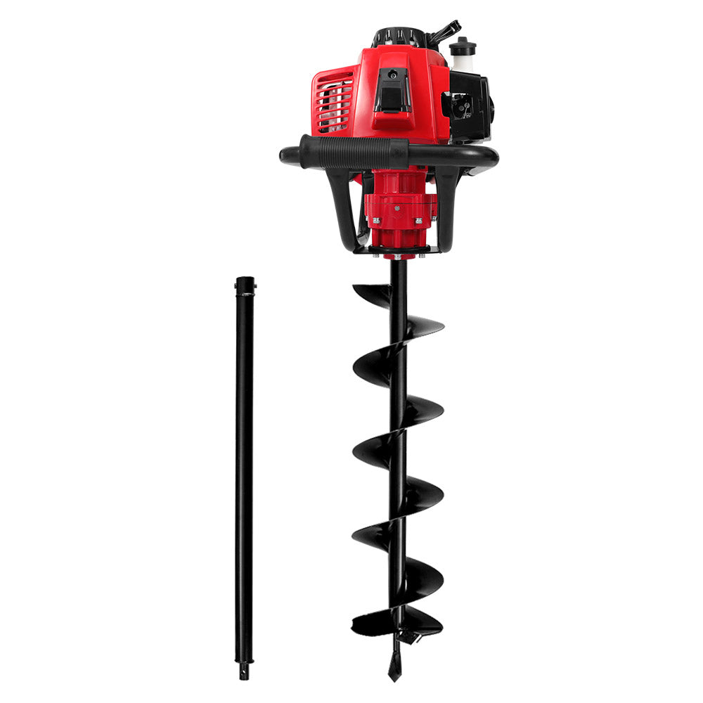 Giantz 92CC Post Hole Digger 200mm Petrol Drill Extension Auger Bits-Tools &gt; Power Tools &gt; Outdoor Power Equipment-PEROZ Accessories