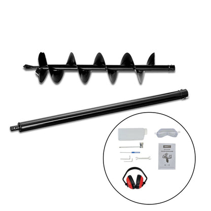 Giantz Post Hole Digger 200mm Petrol Drill Extension Bits Auger-Tools > Industrial Tools-PEROZ Accessories