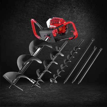 Giantz Petrol Post Hole Digger Extension Auger Bits Kit-Tools > Industrial Tools-PEROZ Accessories