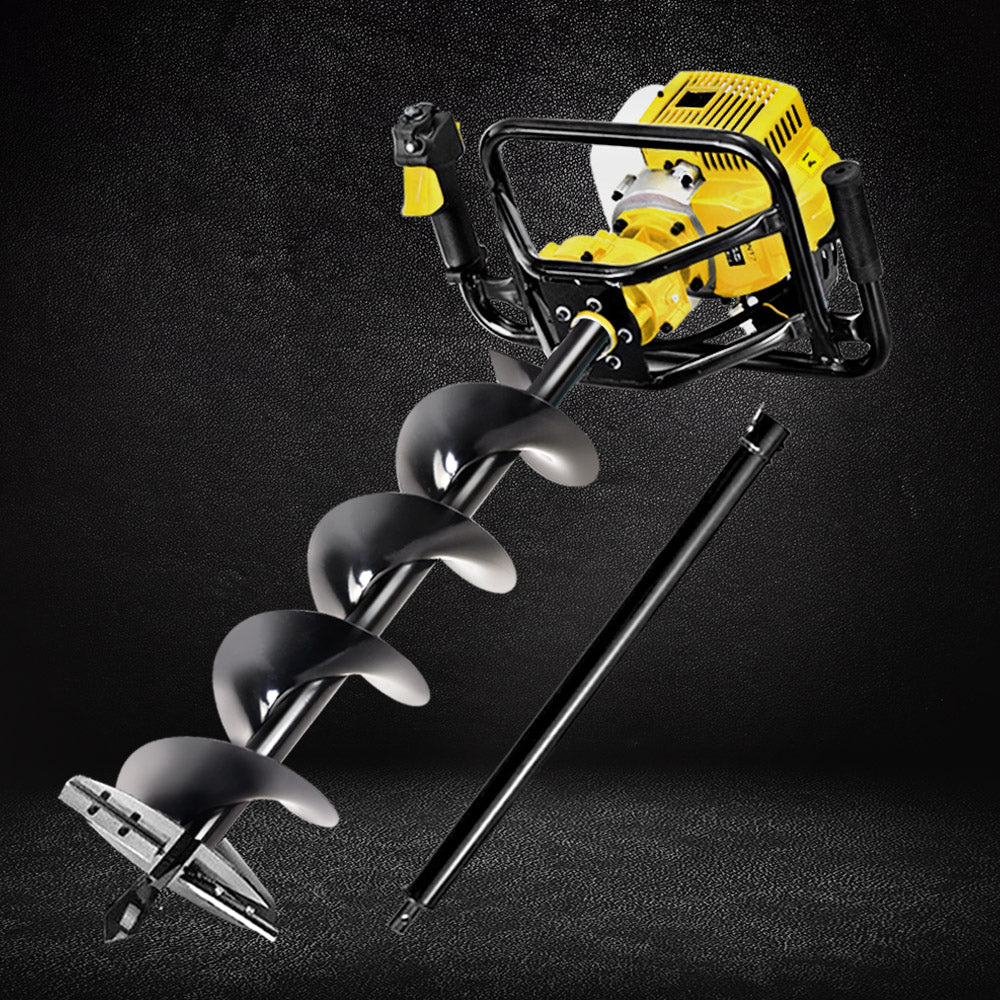 Giantz Post Hole Digger 200mm Petrol Drill Auger Extension Bits-Tools > Industrial Tools-PEROZ Accessories