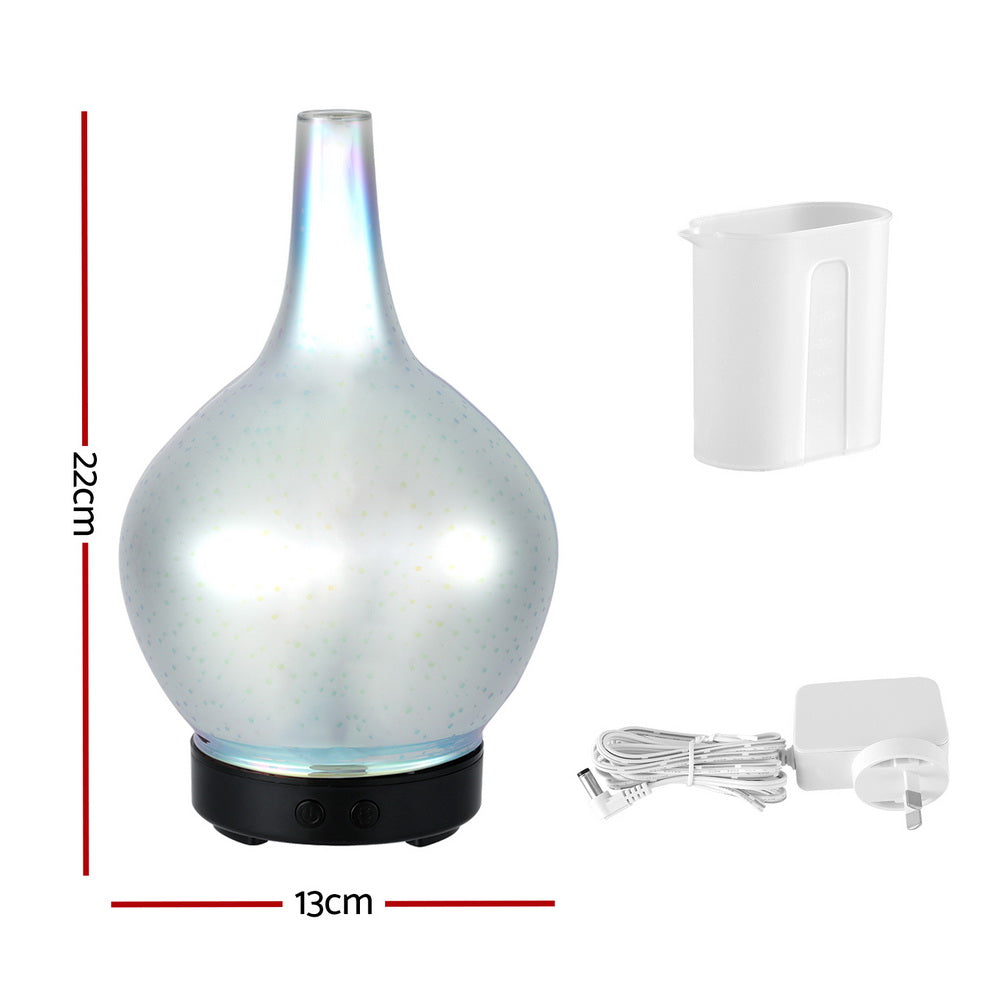 Devanti Ultrasonic Aroma Aromatherapy Diffuser 3D Light Oil Firework Humidifier-Appliances &gt; Aroma Diffusers &amp; Humidifiers-PEROZ Accessories
