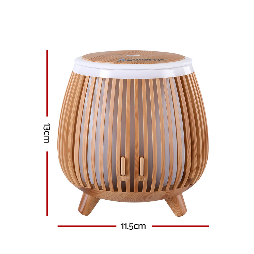 Devanti Ultrasonic Aroma Diffuser Aromatherapy 140ml LED Lights Iron Humidifier Forest Deep Wood-Appliances > Aroma Diffusers &amp; Humidifiers > Aroma Diffusers-PEROZ Accessories