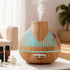 Devanti Ultrasonic Aroma Diffuser Aromatherapy 400ml LED Lights Iron Humidifier Forest Light wood grain-Appliances > Aroma Diffusers & Humidifiers > Aroma Diffusers-PEROZ Accessories