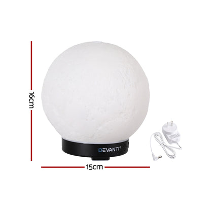Devanti Ultrasonic Aroma Diffuser Aromatherapy Moon Lamp 100ml-Appliances > Aroma Diffusers &amp; Humidifiers > Aroma Diffusers-PEROZ Accessories