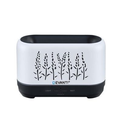 Devanti Aroma Diffuser Aromatherapy Flame 200ml-Appliances > Aroma Diffusers &amp; Humidifiers > Aroma Diffusers-PEROZ Accessories