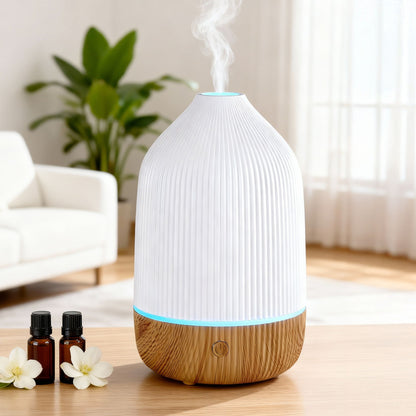 Devanti Ultrasonic Aroma Diffuser Aromatherapy 100ml LED Lights Iron Humidifier Forest-Appliances > Aroma Diffusers &amp; Humidifiers > Aroma Diffusers-PEROZ Accessories