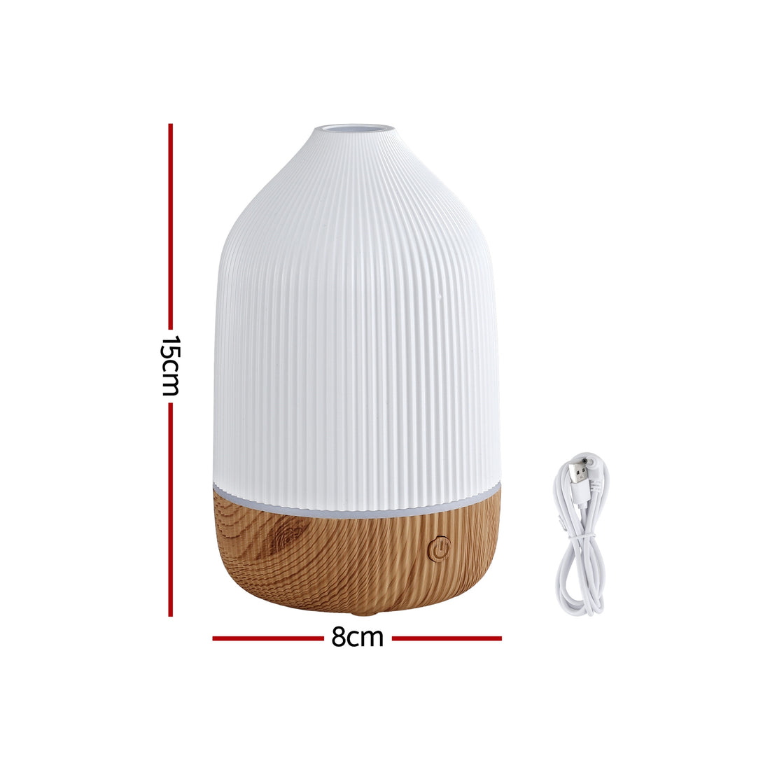 Devanti Ultrasonic Aroma Diffuser Aromatherapy 100ml LED Lights Iron Humidifier Forest-Appliances > Aroma Diffusers &amp; Humidifiers > Aroma Diffusers-PEROZ Accessories