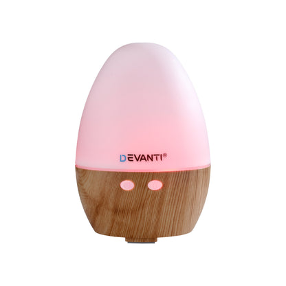 Devanti Ultrasonic Aroma Diffuser Aromatherapy 130ml LED Lights Iron Humidifier Forest-Appliances > Aroma Diffusers &amp; Humidifiers > Aroma Diffusers-PEROZ Accessories
