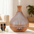 Devanti Ultrasonic Aroma Diffuser Aromatherapy 400ml LED Lights Iron Humidifier Forest Light wood grain-Appliances > Aroma Diffusers & Humidifiers > Aroma Diffusers-PEROZ Accessories