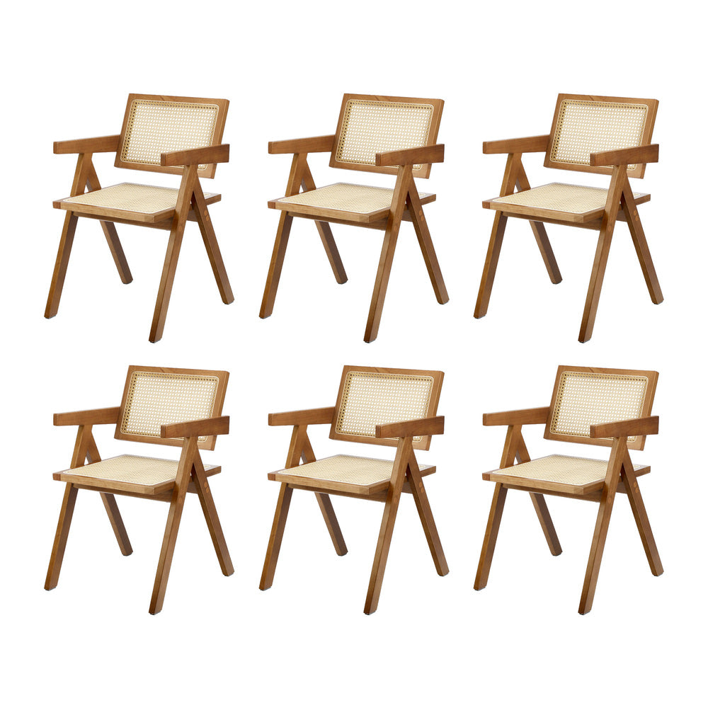 Oikiture 180cm Rectangular Dining Table with 4PCS Dining Chairs Wooden Walnut-Dining Sets-PEROZ Accessories