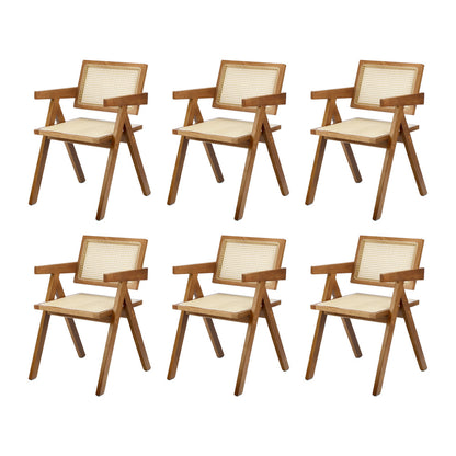 Oikiture 180cm Rectangular Dining Table with 4PCS Dining Chairs Wooden Walnut-Dining Sets-PEROZ Accessories